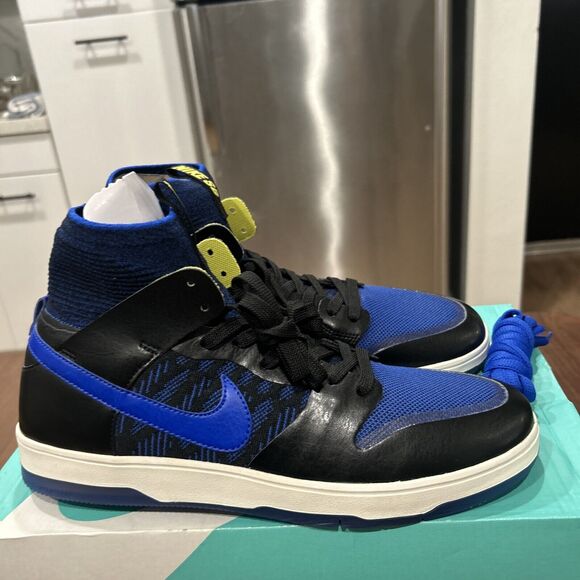 NIKE SB DUNK HIGH ELITE (SIZE 9) FLYKNIT TERPENING (918287-041) (BLACK/BLUE) main image 11